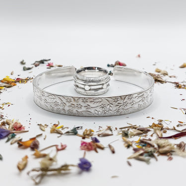 Spinner ring and matching boho bangle